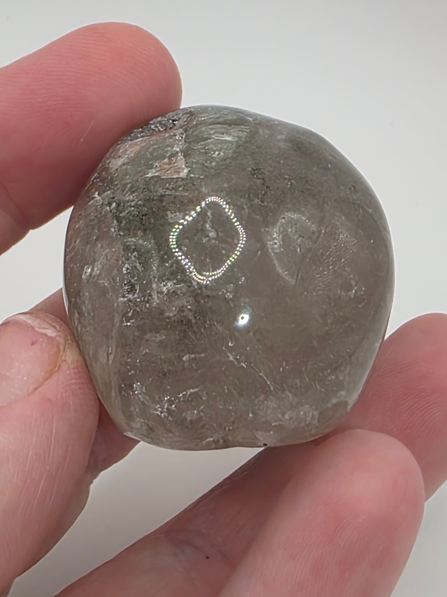 🌿 Garden Quartz Skull – Ancestor’s Mirror (approx. 1.5 in)