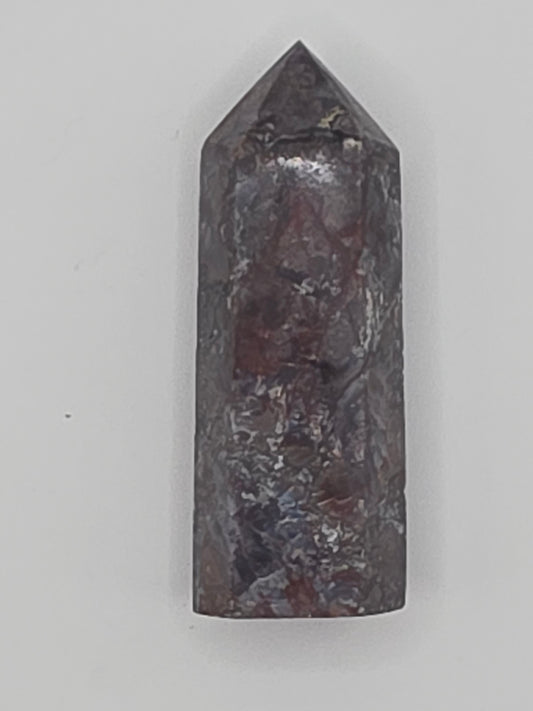 💜 Purple Crazy Lace Agate Tower – Spirit in Motion (2.6 in / 74g)