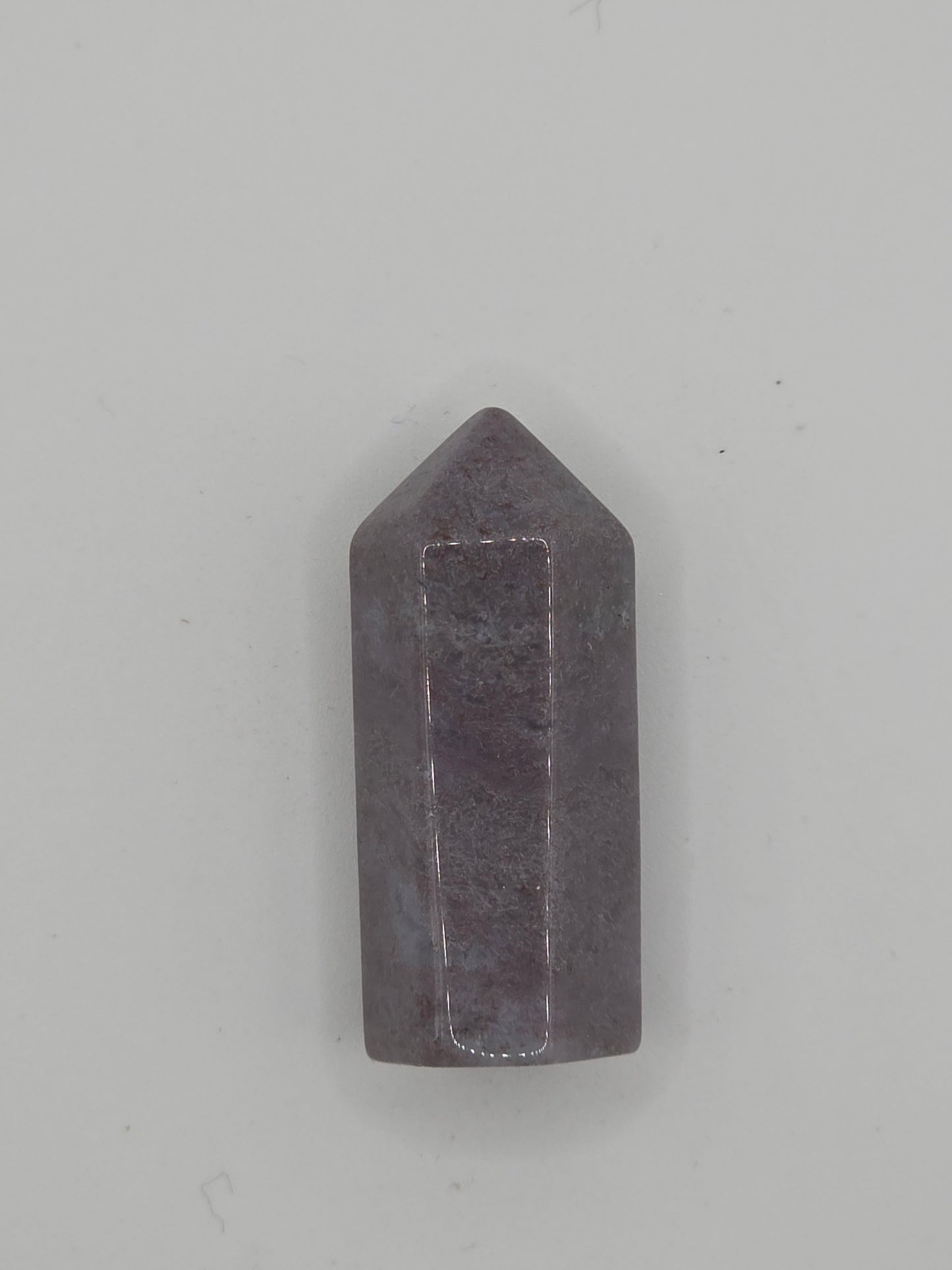 💜 Lepidolite Tower — Calming Balance (1.4")