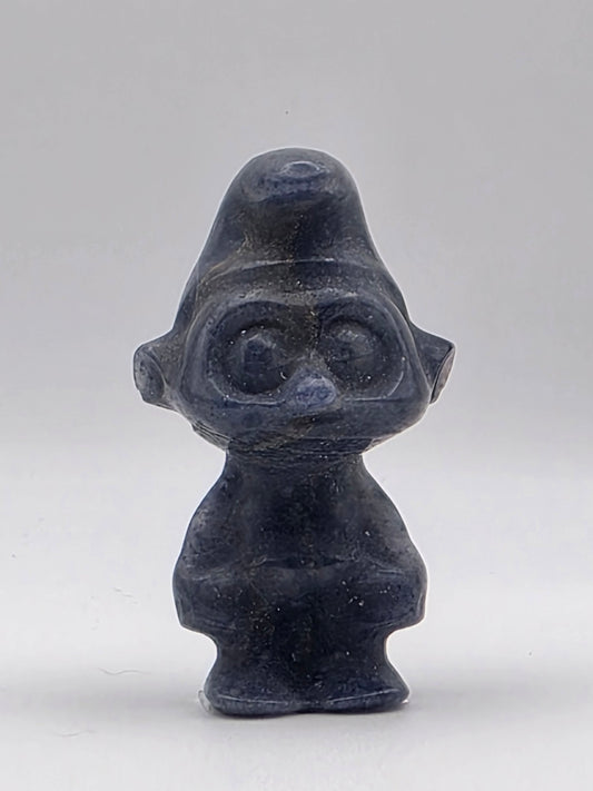 💙 Dumortierite Blue Cartoon “Dwarf” — The Loyal Guardian (2")