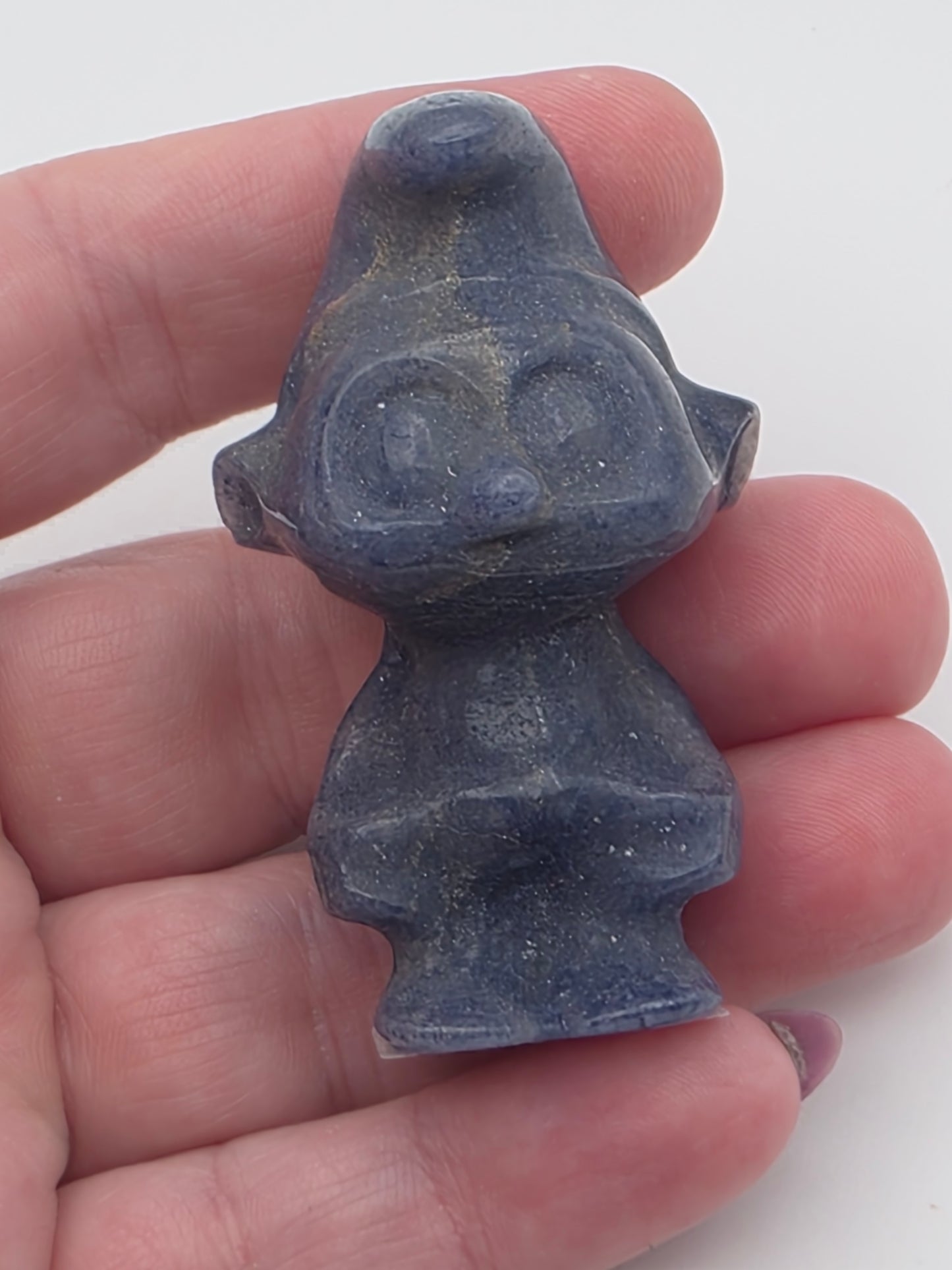 💙 Dumortierite Blue Cartoon “Dwarf” — The Loyal Guardian (2")
