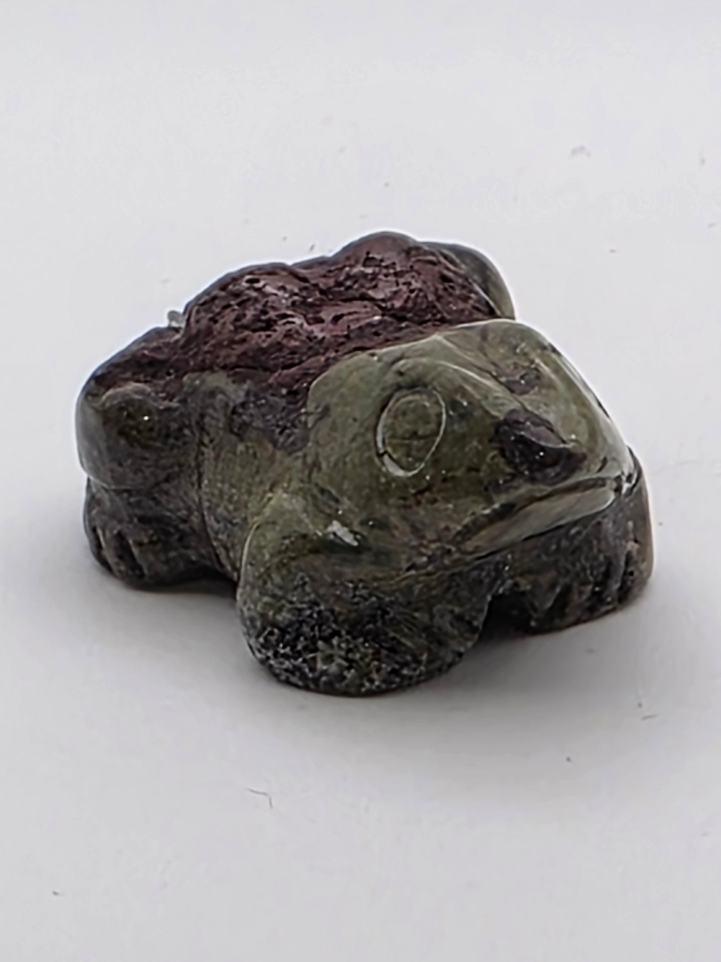 🐉 Dragon Blood Frog Mini Carving — Renewal & Strength (1.5")