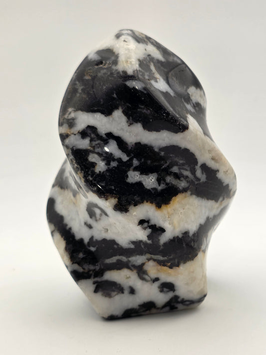 🖤 Zebra Jasper Flame — Balanced Radiance (3.15", 282 g)