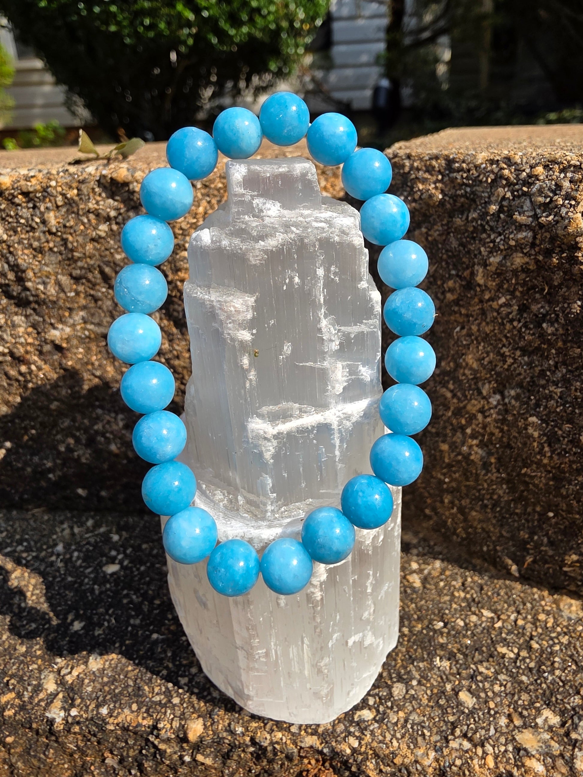 🌊 Aquamarine Bracelet – Ocean Calm in 8mm