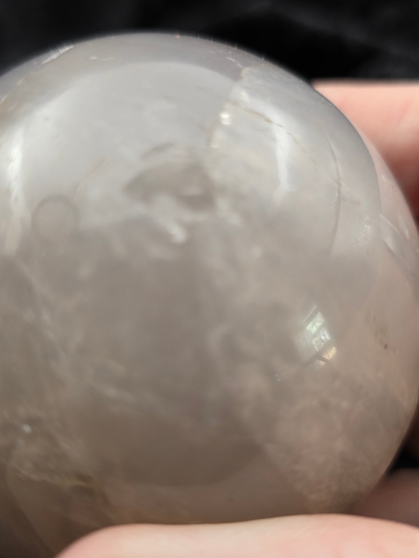 🌹💎 Blue Rose Quartz Sphere – Love with a Flaw (2.65 in)