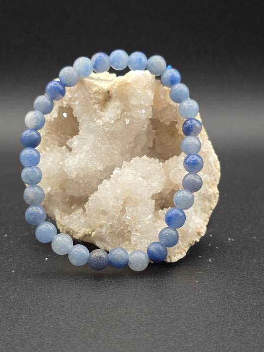 🌌 Blue Aventurine Bracelet – Calm Expression (6mm)