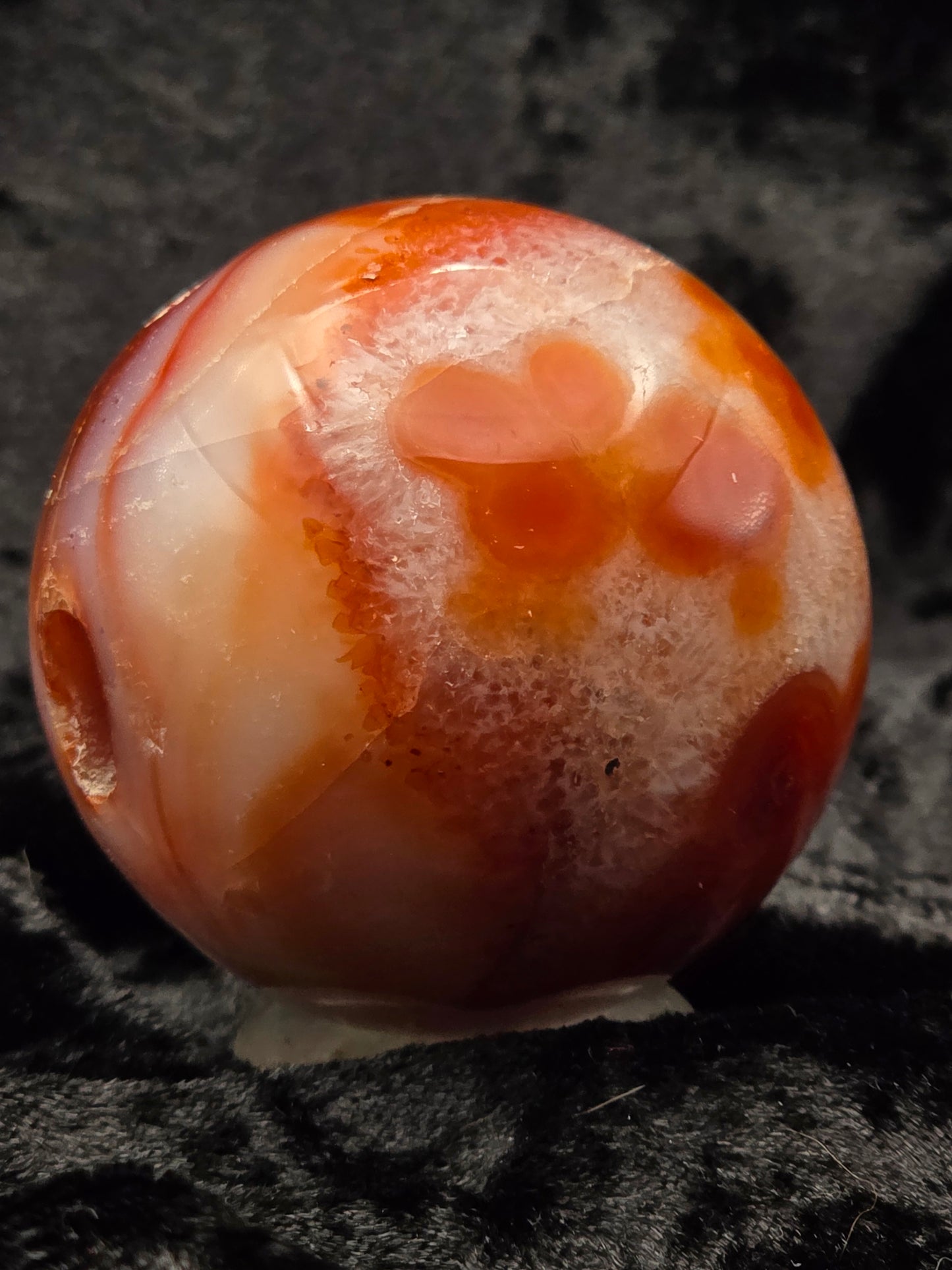 🔥 Carnelian Sphere – Ember Energy (2.02 in)