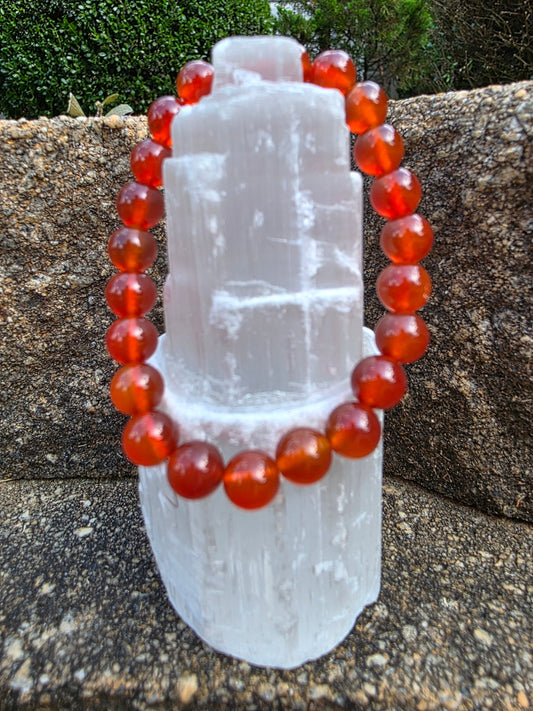 🔥 Carnelian Bracelet – Fire Starter in 8mm