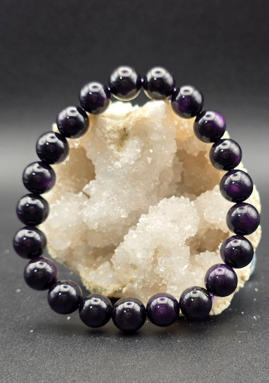 💜 Purpurite Bracelet – Spirit Voice (8mm)