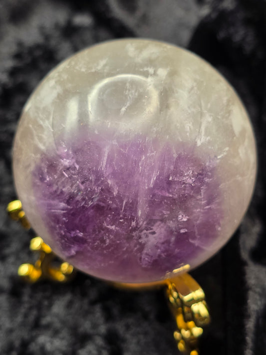 💜 Lavender Amethyst Sphere – Glow Up (2.61 in, 344 g)