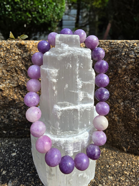 💜 Lepidolite Bracelet – Chill Pill in 8mm