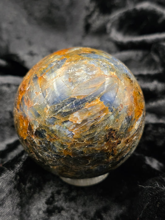🌪️ Pietersite Sphere – Tempest Stone Energy (1.90 in, 167 g)