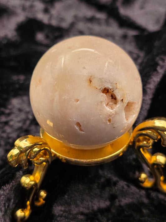 💗 Pink Amethyst Sphere – Sweet Strength (1.75 in, 110 g)