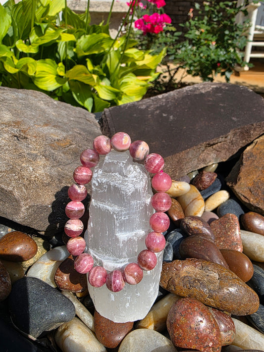 💓 Rhodochrosite Bracelet – Tenderness & Truth