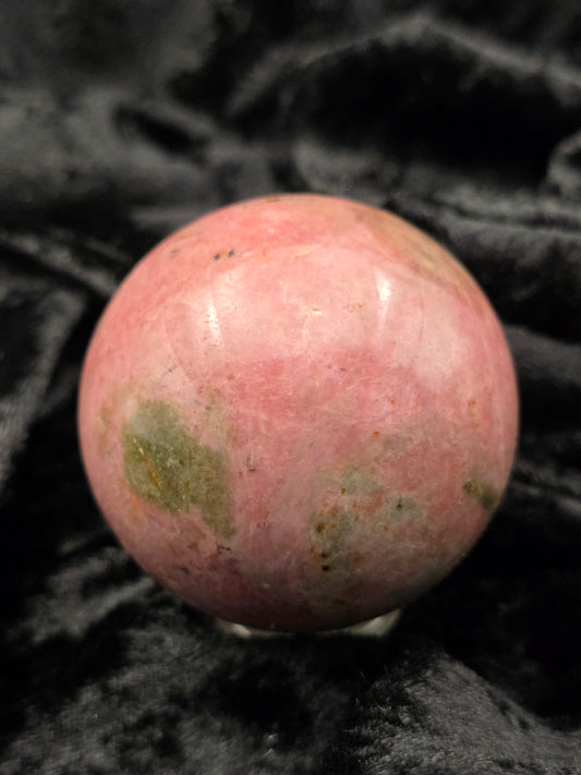 💗 Rhodonite Sphere – Heart Healer (2.32 in, 350 g)