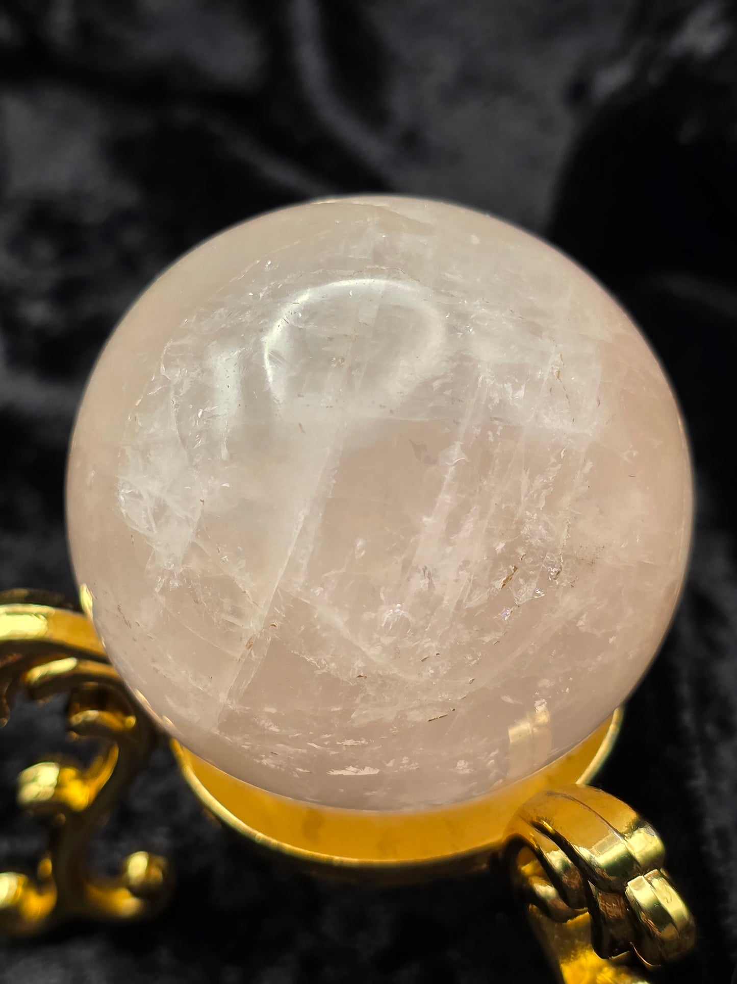 🌹 Rose Quartz Sphere – Gentle Love (1.87 in, 163 g)