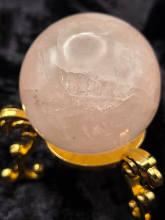 🌹 Rose Quartz Sphere – Gentle Love (1.87 in, 163 g)
