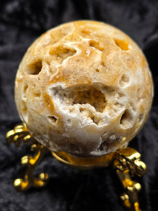 🔥✨ Sphalerite Sphere – Creative Spark (2.37 in, 253 g)