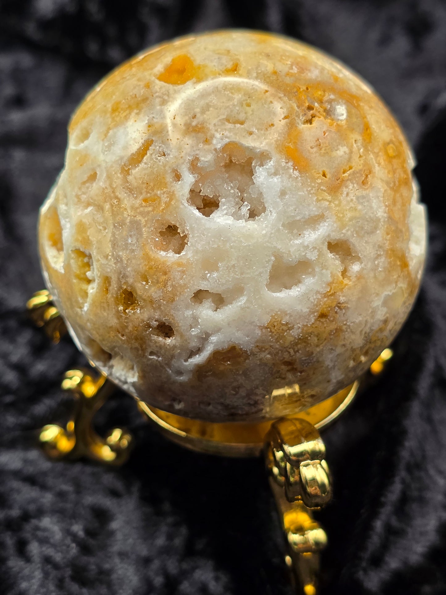 🔥✨ Sphalerite Sphere – Creative Spark (2.37 in, 253 g)