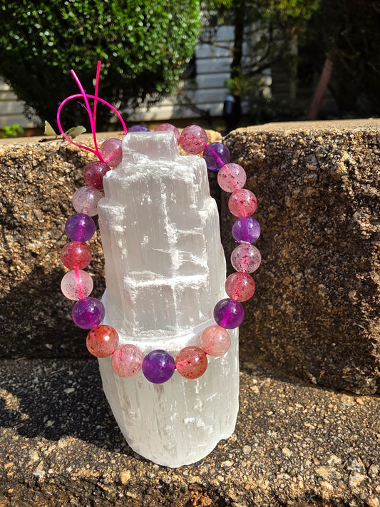 🌈 Super Seven Bracelet – Chaos, But Make It Magical