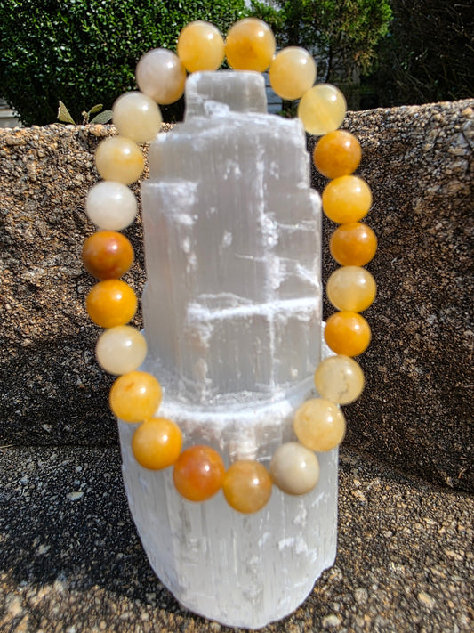 ☀️ Yellow Aventurine Bracelet – Sunshine in Bead Form