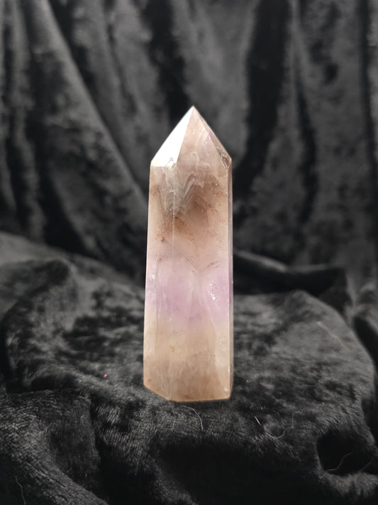 Amethyst & Crazy Lace Agate tower crystal point