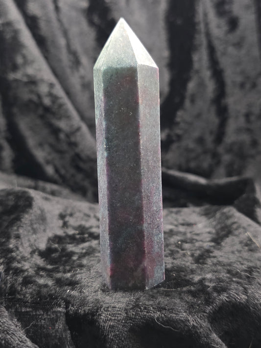 ❤️💙 Ruby in Kyanite Tower – Balance & Bravery (4 in)