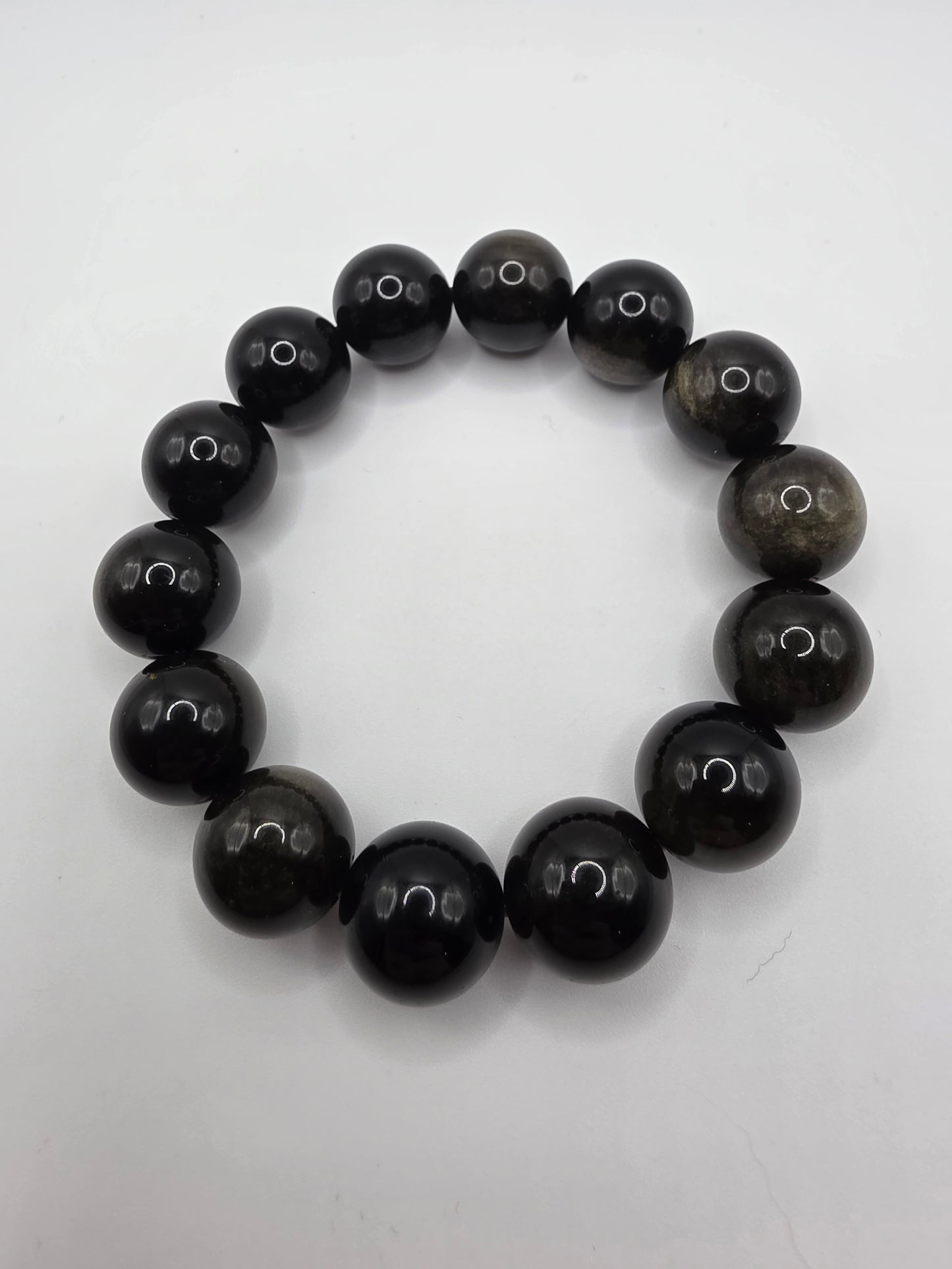 ✨ Gold Sheen Obsidian Bracelet – Grounded Power (16mm)