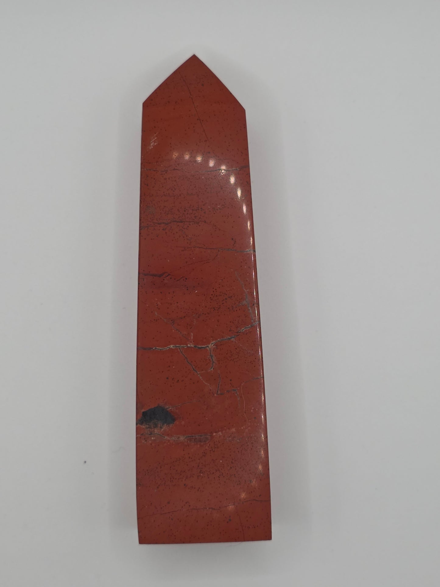 🪶 Red Jasper Tower — Grounded Strength (4.75")