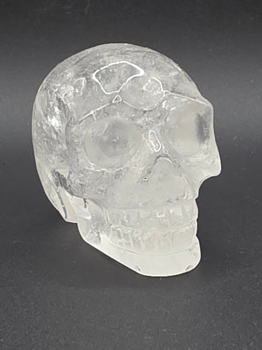 ✨ Clear Quartz Skull — Amplified Clarity (2.65"x1.75"x2.15")