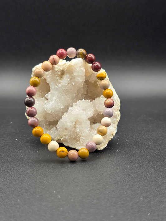 🌻 Mookaite Jasper Bracelet – Desert Spirit (6mm)