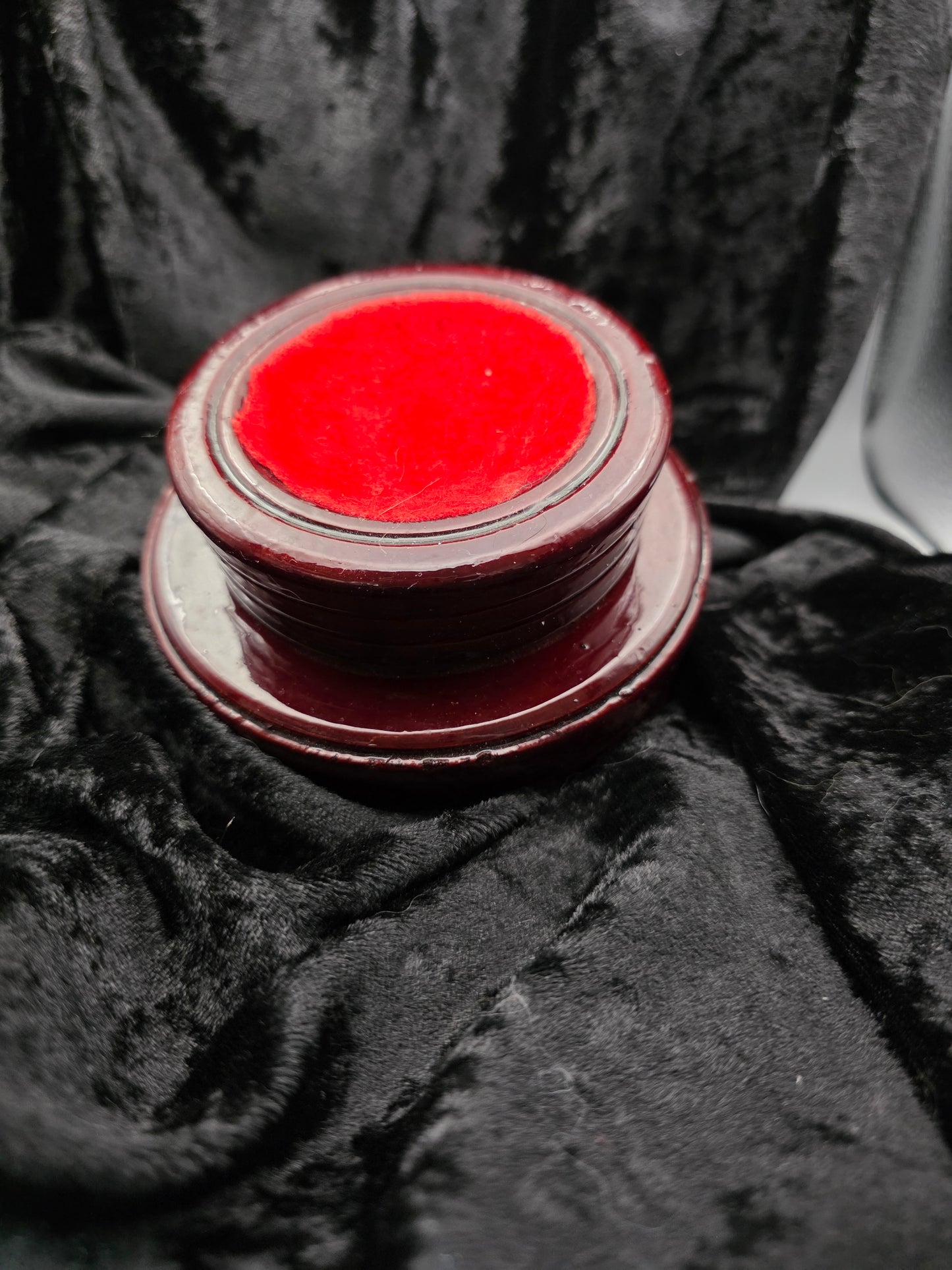 ⚪ Wooden Sphere Holder - (2.5" well, 4.43" base)