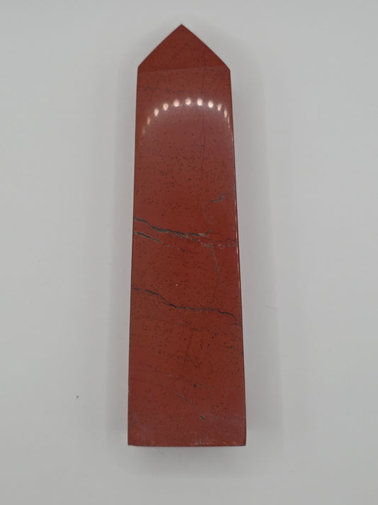 🪶 Red Jasper Tower — Grounded Strength (4.75")