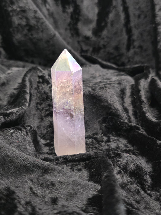 🌈 Aura Quartz Tower – Radiant Joy (2.5 in)