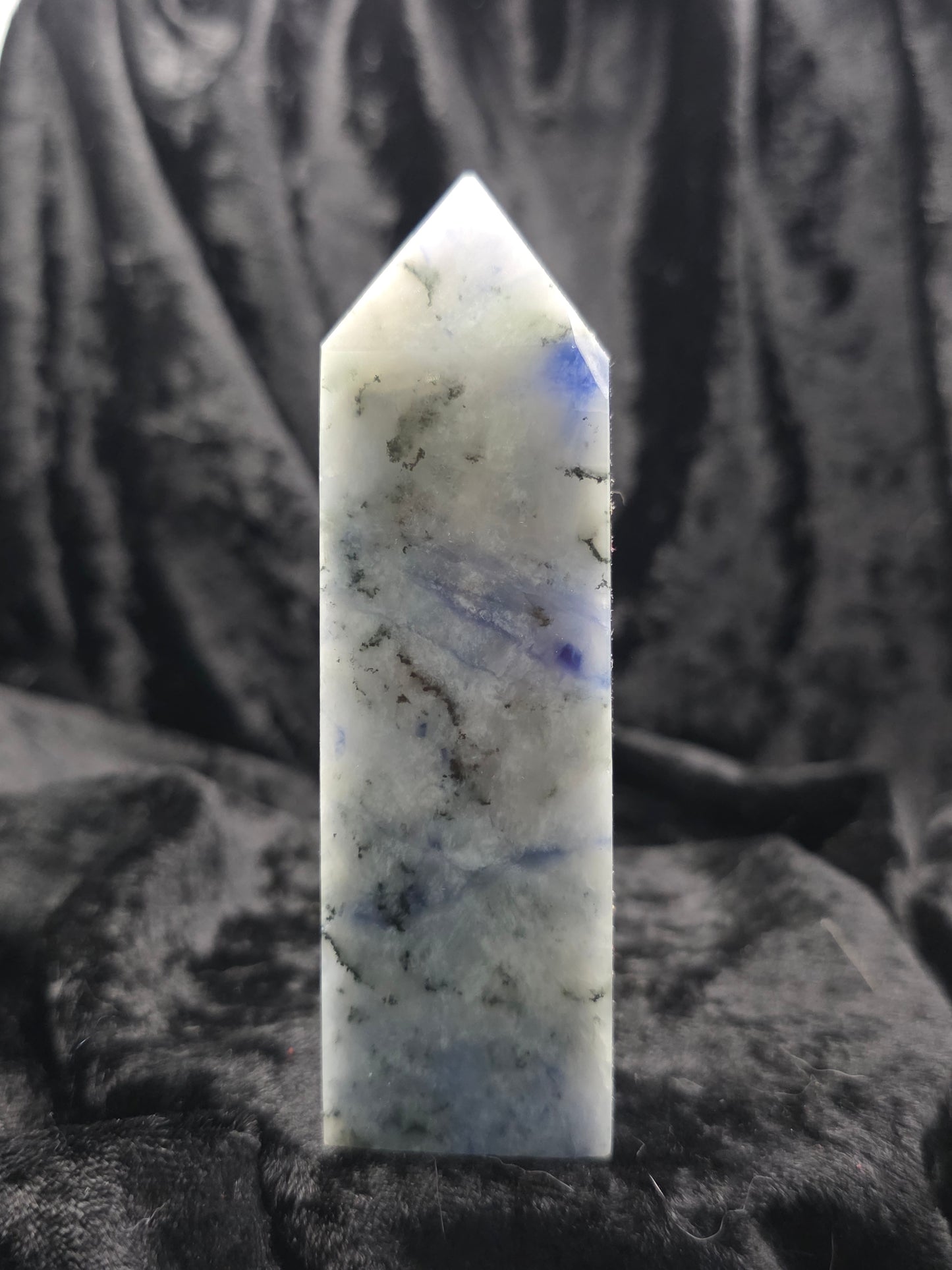 🔷 Afghanite Tower – Celestial Fire (4.25 in, 181 g)