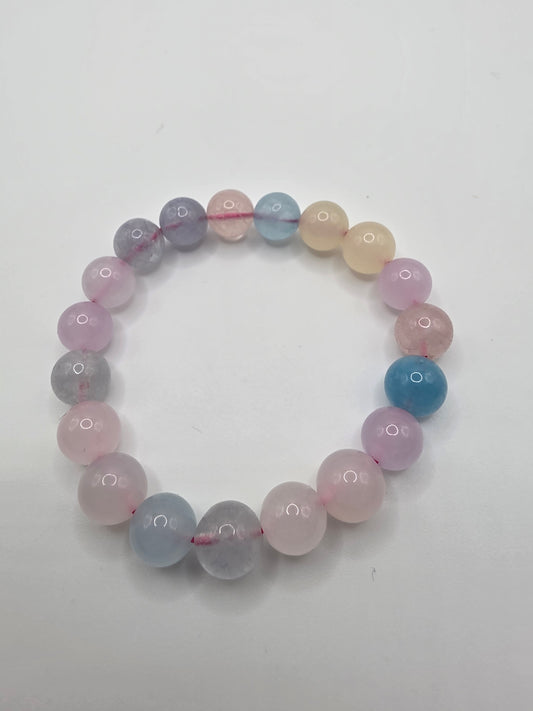 🌸 Morganite Bracelet – Gentle Glow (10mm)
