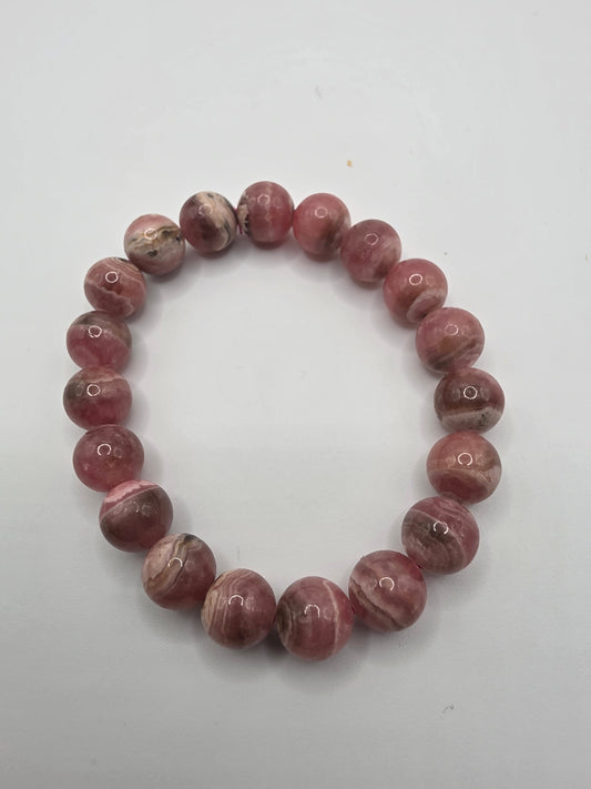 🌹 Rhodochrosite Bracelet – Crystal Magic (10mm)