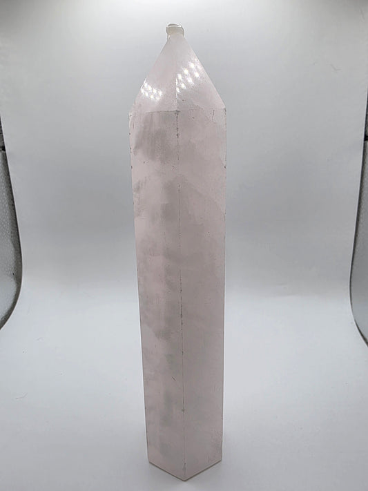 🌸 Pink Calcite Tower — Gentle Renewal (7.75")