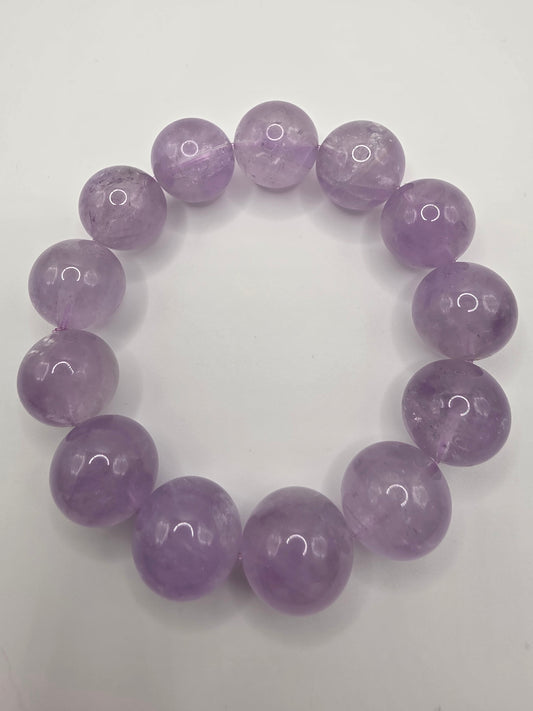 💜 Lavender Amethyst Bracelet – Dream Calm (17mm)